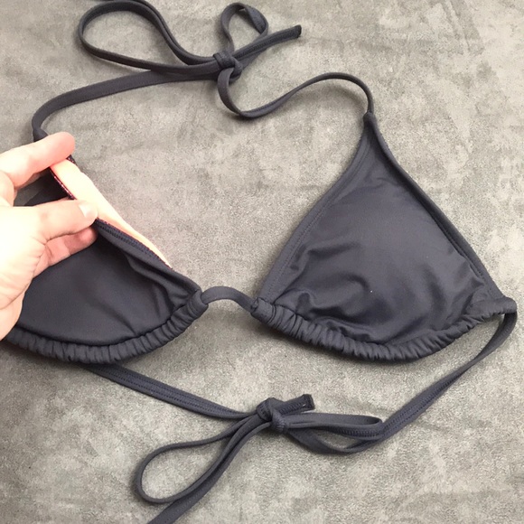 grey triangle bikini